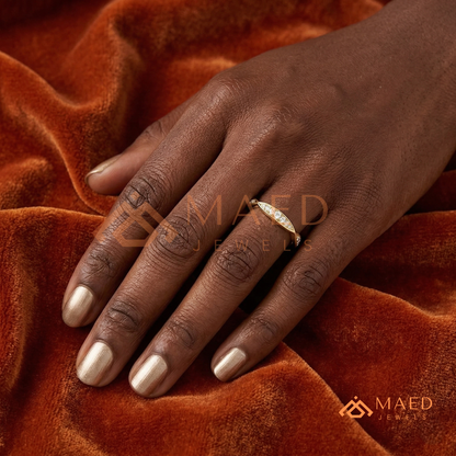 The Interlocking Twist Eternity Band – 2-Row Micro-Pavé Braided Ring (Sterling Silver, 14K Yellow, White, or Rose Gold)