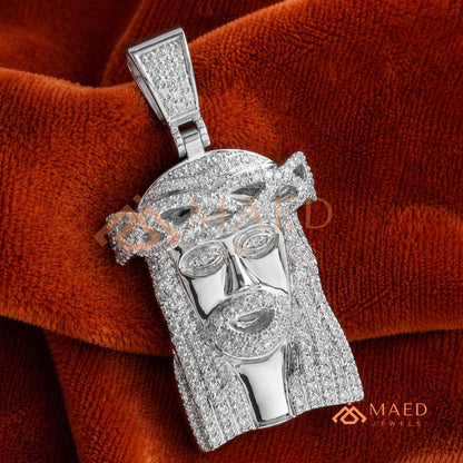 Jesus Piece Pendant – Micro Pave Hip Hop Medallion