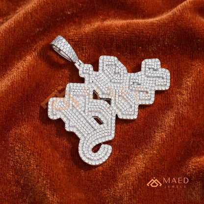 The "Big Boss" Custom Diamond Letter Pendant | Iced-Out Hip Hop Jewelry