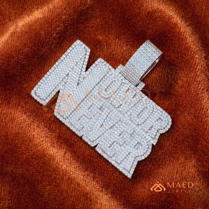 Now or Never" Iced Out Statement Pendant – Luxury Custom Jewelry