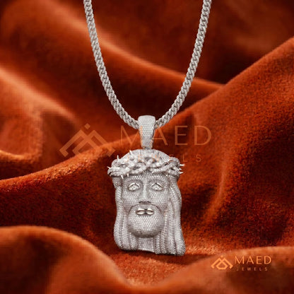 Iced Out Jesus Piece Pendant – Micro Pave Hip Hop Necklace