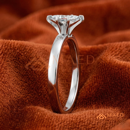 Intertwined Vortex Halo Diamond Simulant Ring in 14K Yellow Gold, Rose Gold & Silver