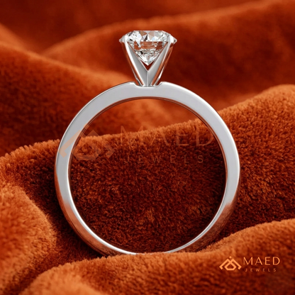 The Minimalist Bezel Solitaire [Gemstone Type] Ring in 14K Yellow Gold, Rose Gold & Silver