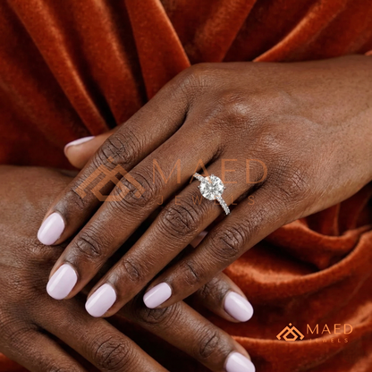 The Penelope Round Cut Diamond Simulant Ring | Silver, 14K Yellow, & Rose Gold