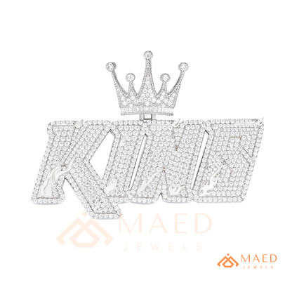 The "King" Crown Diamond Pendant – Custom Hip Hop Jewelry