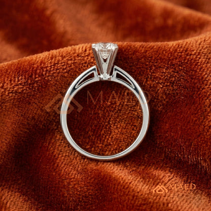 Classic Princess Cut Solitaire Engagement Ring | 14k Gold, Rose Gold & Sterling Silver