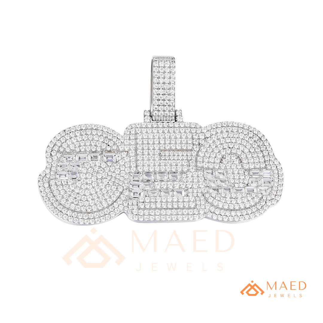 CEO Luxury Diamond Letter Pendant - 14K Gold, Rose Gold & Sterling Silver