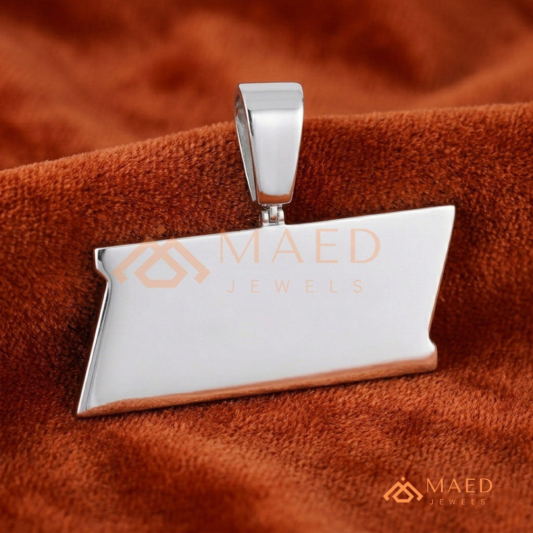Custom "CEO" Baguette & Round Diamond Iced-Out Pendant in Silver, 14K Gold, & 14K Rose Gold