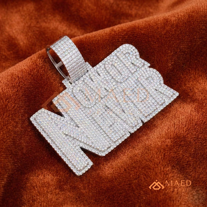 Now or Never" Iced Out Statement Pendant – Luxury Custom Jewelry