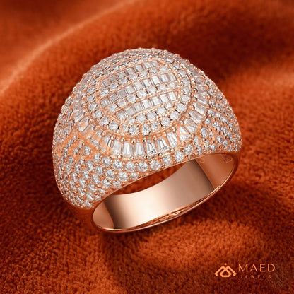 The Solace Wave Band | Tension-Set Floating Diamond Ring
