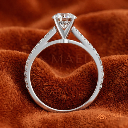 Classic Marquise [Gemstone Type] Solitaire Accent Ring in 14K Yellow Gold, Rose Gold & Silver
