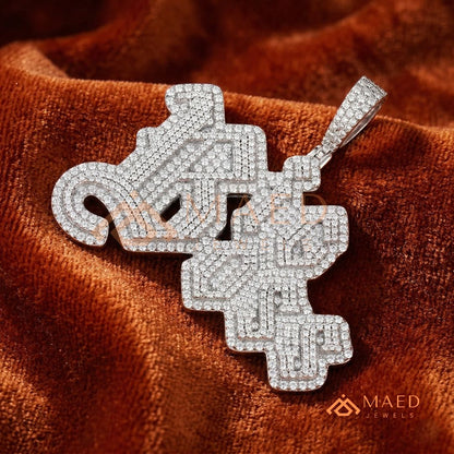 The "Big Boss" Custom Diamond Letter Pendant | Iced-Out Hip Hop Jewelry
