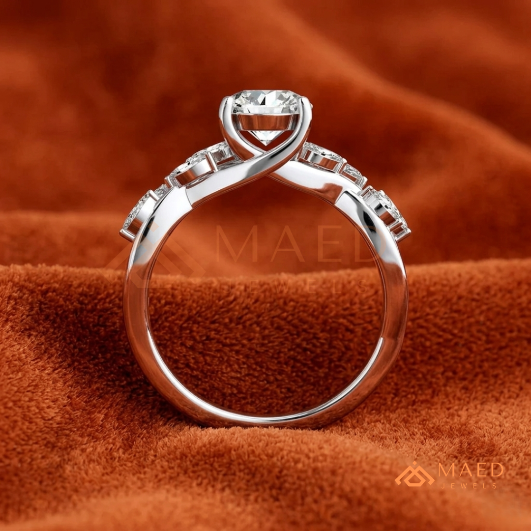 .925 Sterling Silver / 14K Solid White Gold / 14K Yellow Gold / 14K Rose Gold
