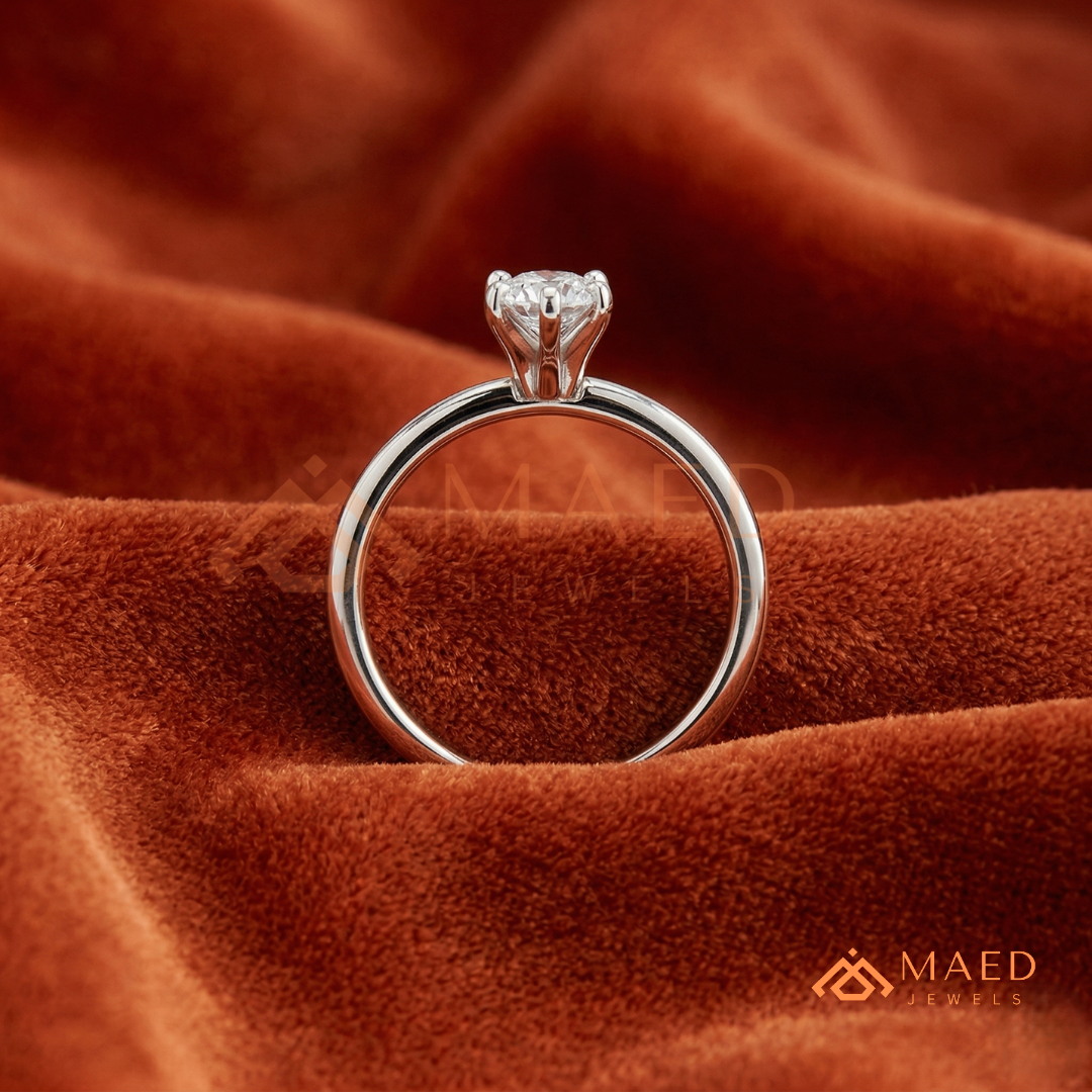 Intertwined Vortex Halo Diamond Simulant Ring in 14K Yellow Gold, Rose Gold & Silver