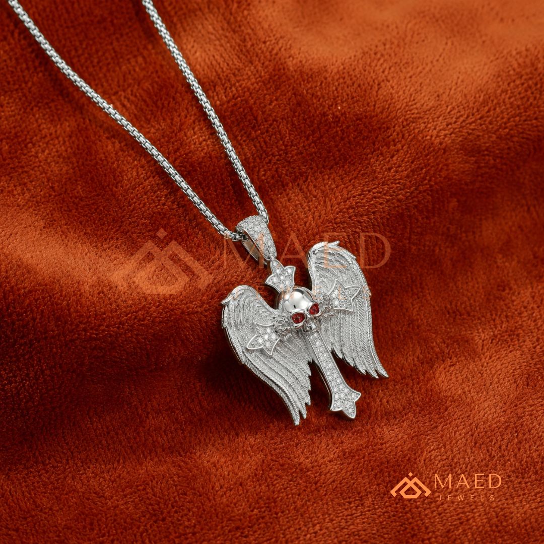 The Eternal Key of Life Pendant | Micro-Pavé Egyptian Ankh Necklace