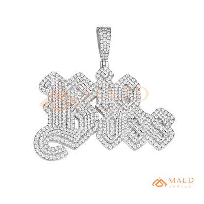 The "Big Boss" Custom Diamond Letter Pendant | Iced-Out Hip Hop Jewelry
