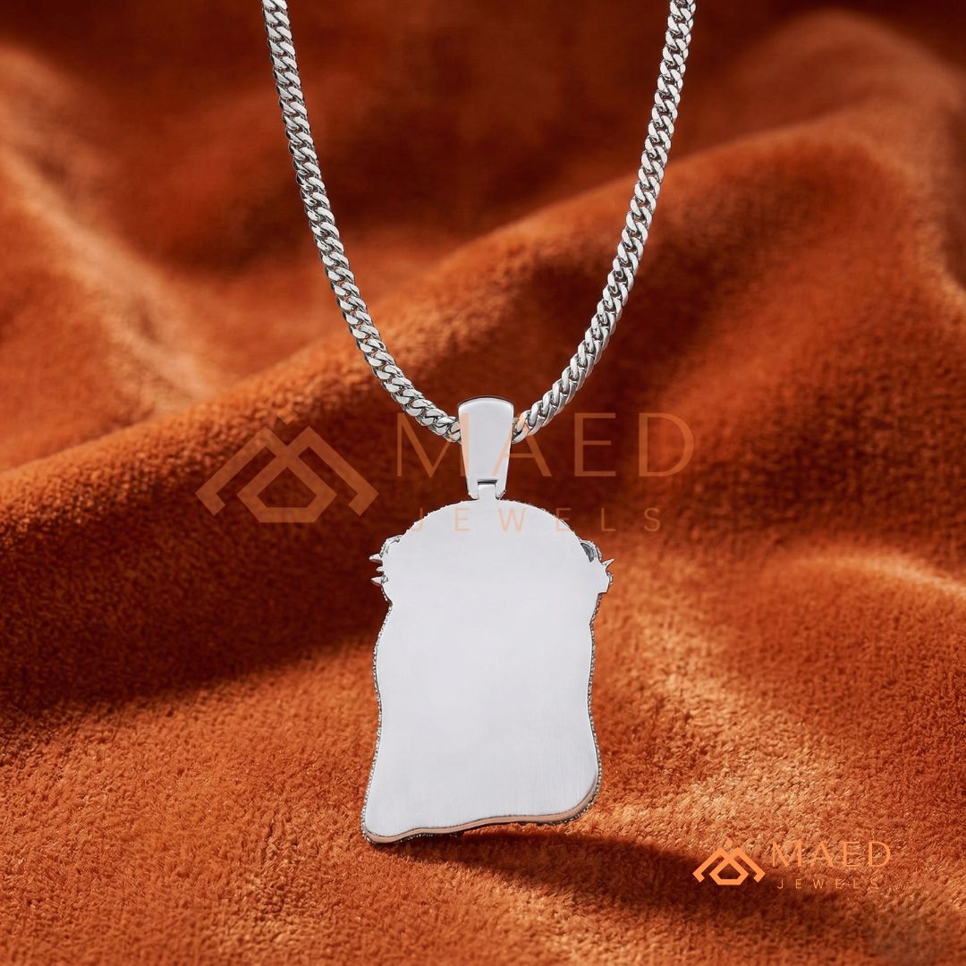 Iced Out Jesus Piece Pendant – Micro Pave Hip Hop Necklace