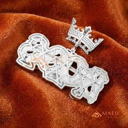 "BOSS" Crown Statement Pendant – Iced Out Success Medallion