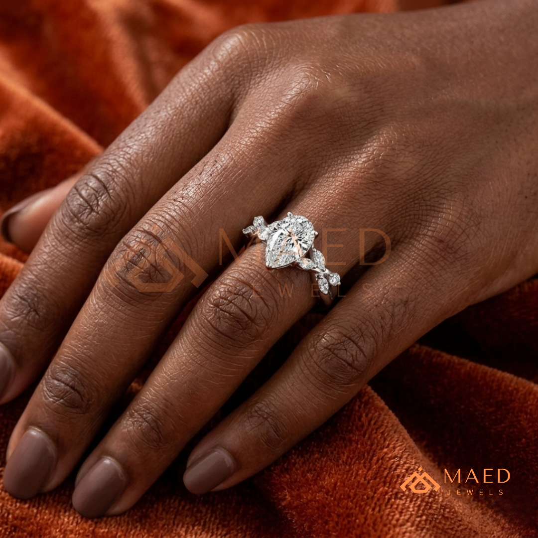 .925 Sterling Silver / 14K Solid White Gold / 14K Yellow Gold / 14K Rose Gold