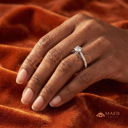 Luxe Chevron Wishbone Ring – Silver, 14K Yellow Gold & 14K Rose Gold