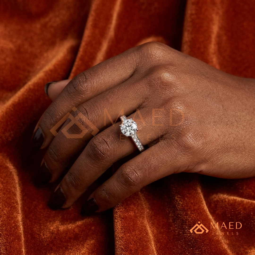 The Minimalist Bezel Solitaire [Gemstone Type] Ring in 14K Yellow Gold, Rose Gold & Silver