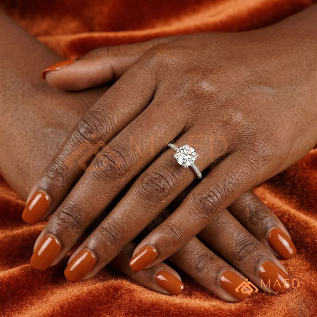 Nature-Inspired Radiant Cut Three-Stone Engagement Ring with Thorn Band in Silver, 14K Gold & Rose Gold