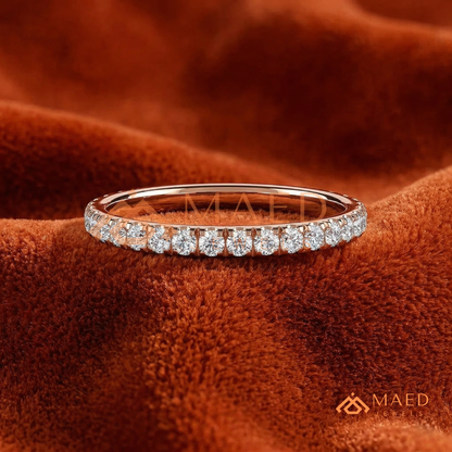 The Celine Micro-Pavé Band | Classic Stackable Diamond Eternity Ring