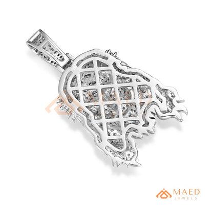 The Empress Scrollwork Necklace | Ornate Milgrain Tiara Crown Pendant