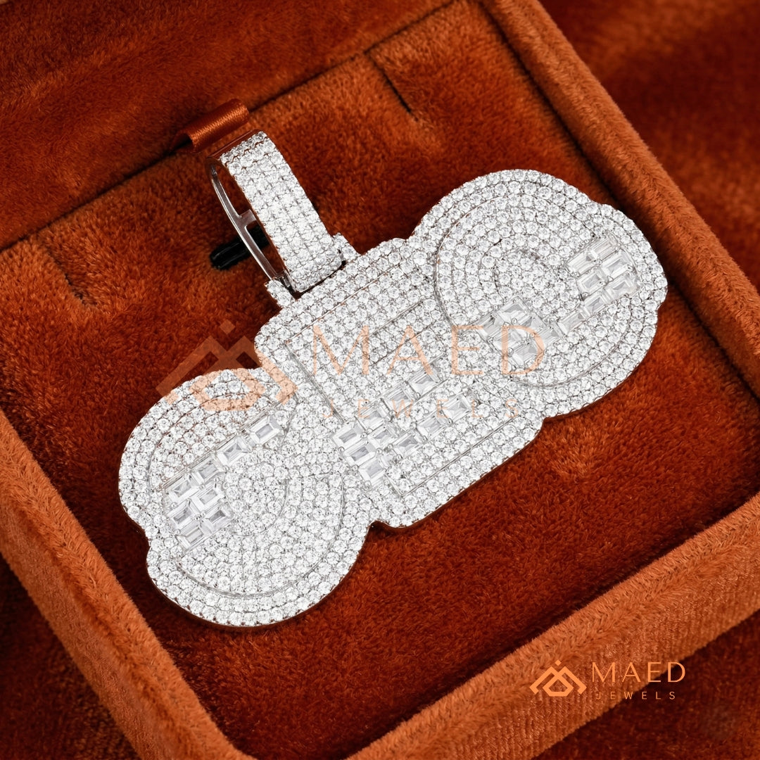 CEO Luxury Diamond Letter Pendant - 14K Gold, Rose Gold & Sterling Silver