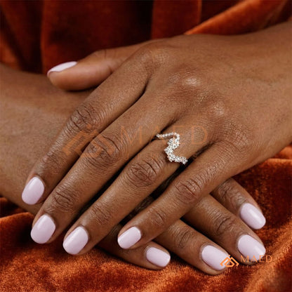 Nature-Inspired Radiant Cut Three-Stone Engagement Ring with Thorn Band in Silver, 14K Gold & Rose Gold