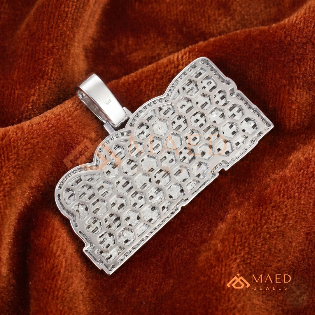 BOSS Luxury Diamond Letter Pendant - Sterling Silver, 14K Gold & Rose Gold