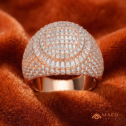 The Solace Wave Band | Tension-Set Floating Diamond Ring