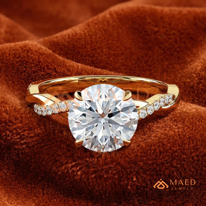Emerald Cut Bezel-Set Solitaire Engagement Ring in Silver, 14K Gold & Rose Gold