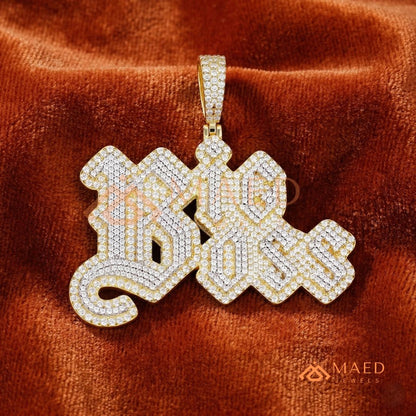 The "Big Boss" Custom Diamond Letter Pendant | Iced-Out Hip Hop Jewelry