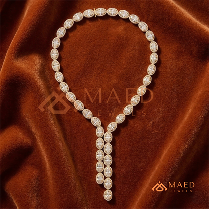 Y-shaped drop necklace