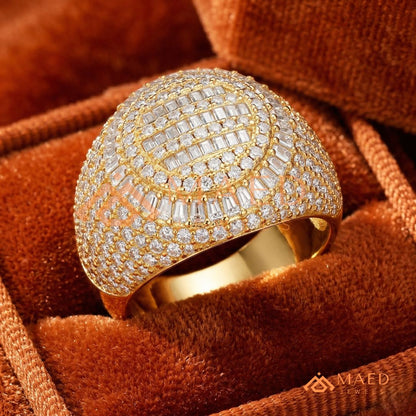 The Solace Wave Band | Tension-Set Floating Diamond Ring