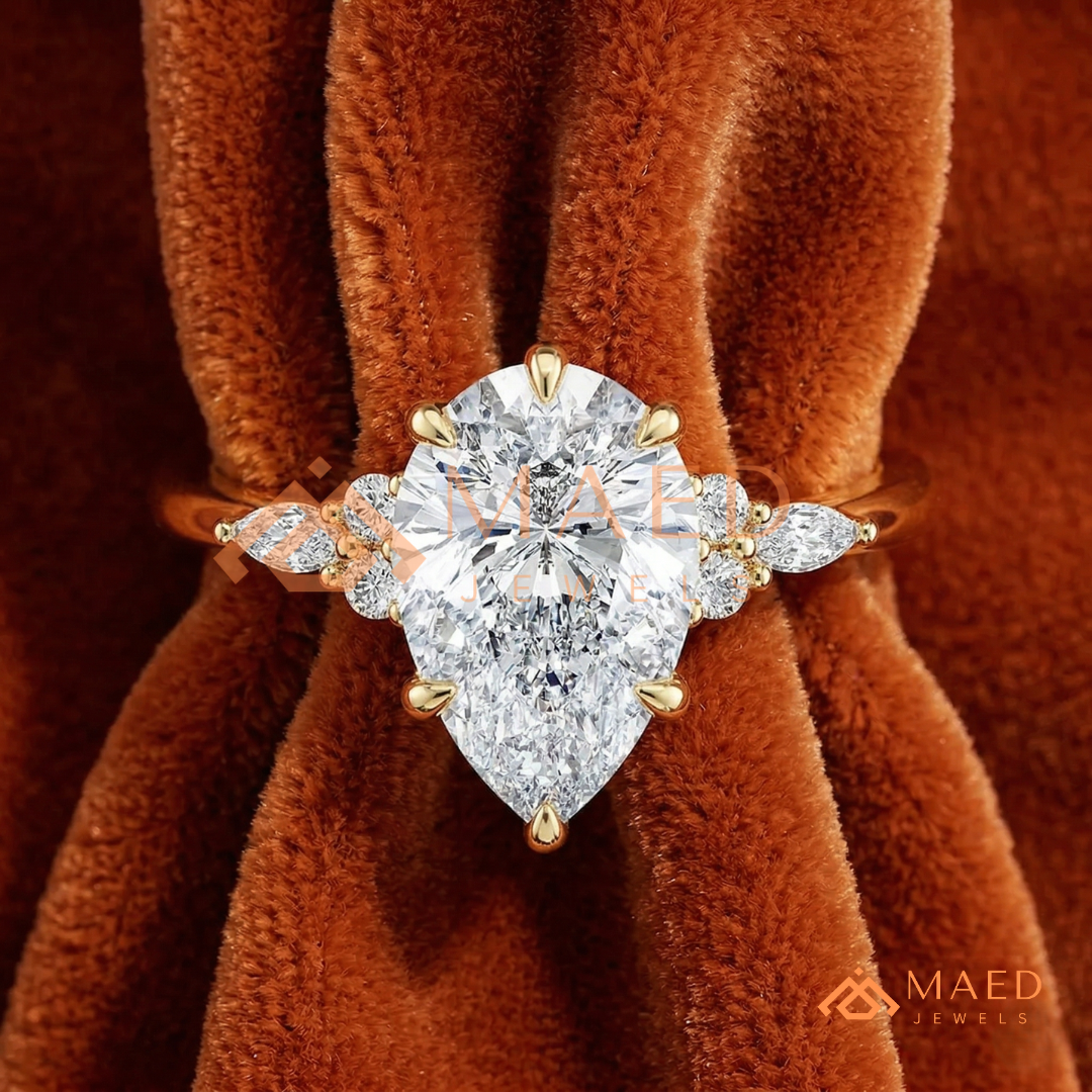 Classic Round Brilliant [Gemstone Type] Tiffany Style Ring in 14K Yellow Gold, Rose Gold & Silver