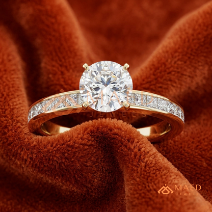 The Minimalist Bezel Solitaire [Gemstone Type] Ring in 14K Yellow Gold, Rose Gold & Silver