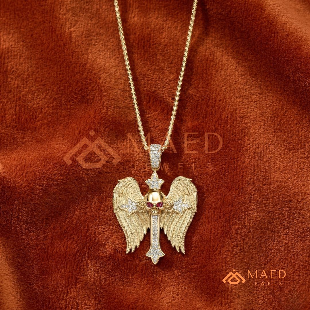 The Eternal Key of Life Pendant | Micro-Pavé Egyptian Ankh Necklace
