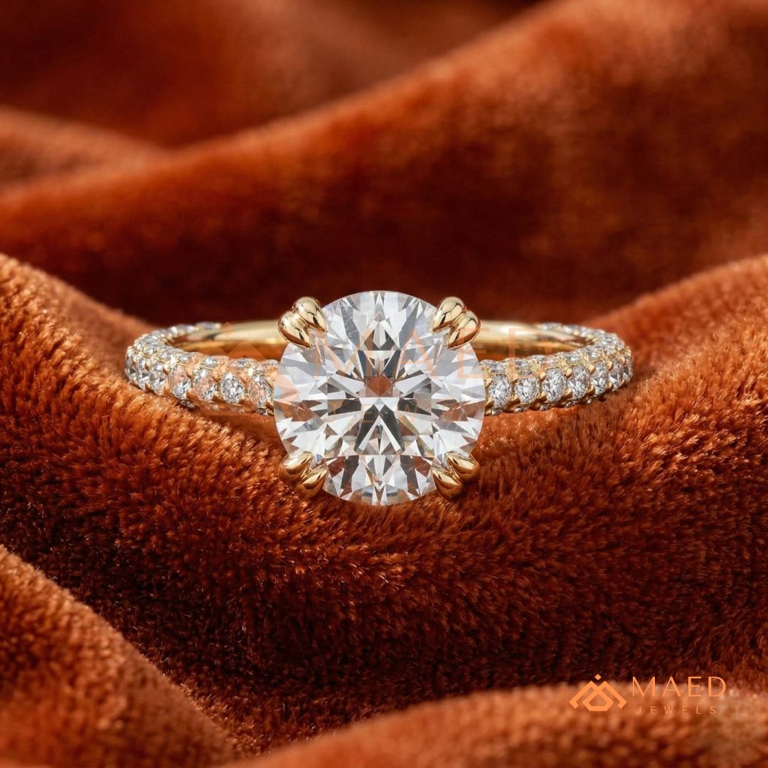 Nature-Inspired Radiant Cut Three-Stone Engagement Ring with Thorn Band in Silver, 14K Gold & Rose Gold