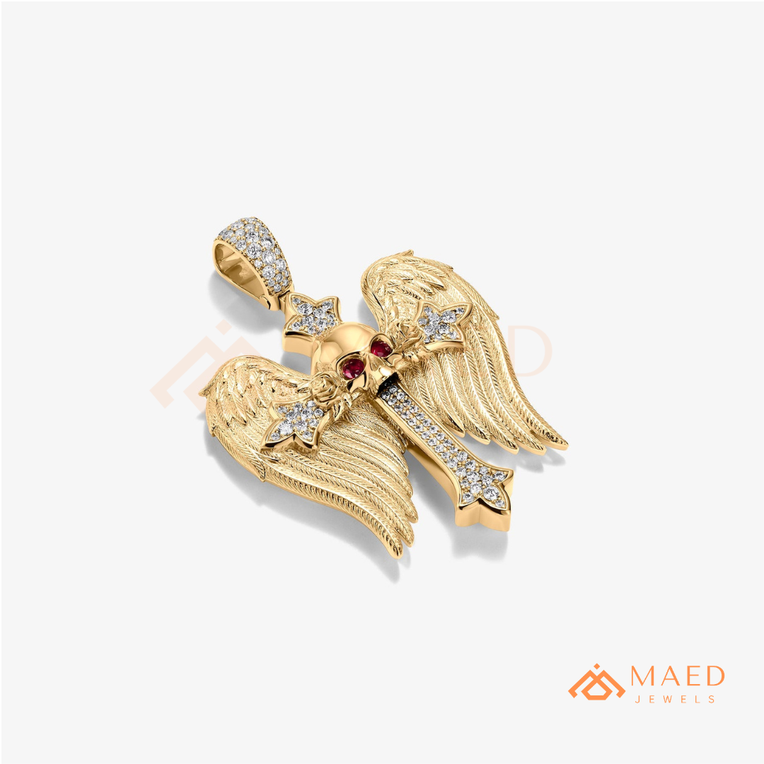 The Eternal Key of Life Pendant | Micro-Pavé Egyptian Ankh Necklace