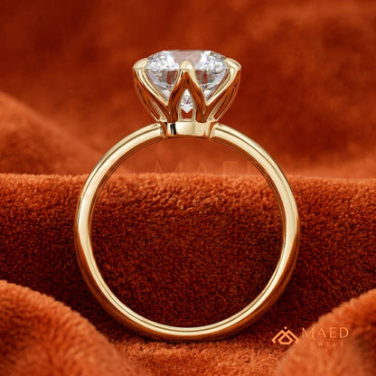 Classic Round Brilliant Cut Diamond Engagement Ring