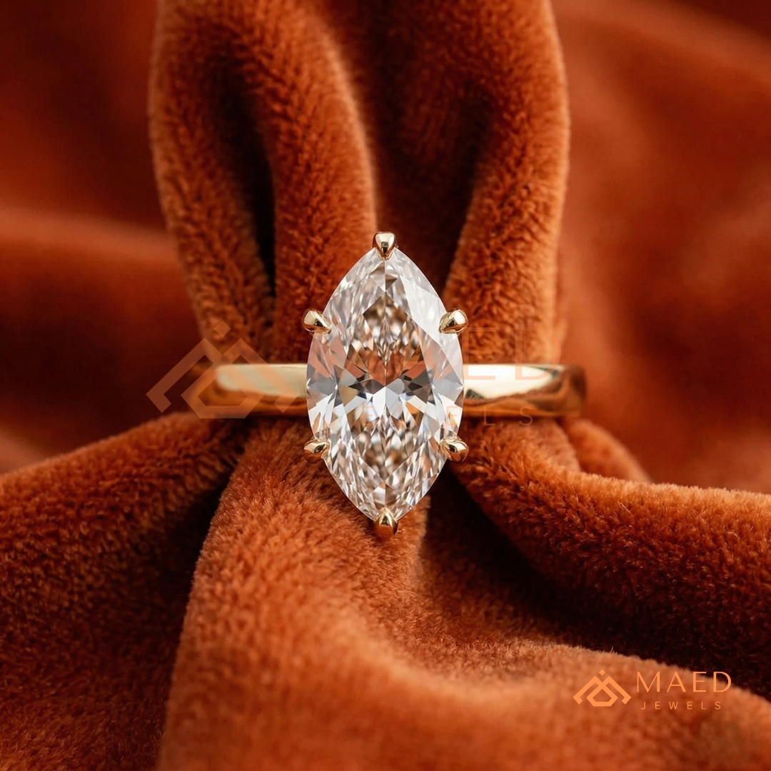 Intertwined Vortex Halo Diamond Simulant Ring in 14K Yellow Gold, Rose Gold & Silver