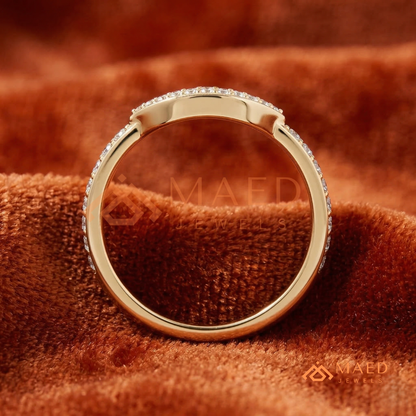 Diamond Evil Eye Ring in 14K White Gold | Protection Jewellery