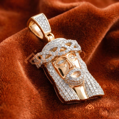 Jesus Piece Pendant – Micro Pave Hip Hop Medallion
