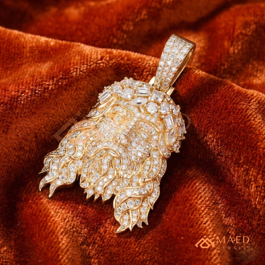 The Empress Scrollwork Necklace | Ornate Milgrain Tiara Crown Pendant