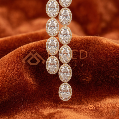 Y-shaped drop necklace