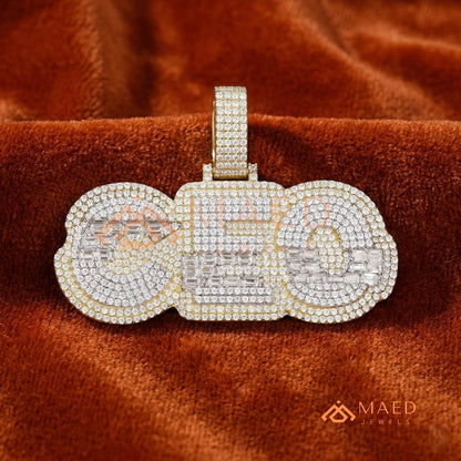 CEO Luxury Diamond Letter Pendant - 14K Gold, Rose Gold & Sterling Silver