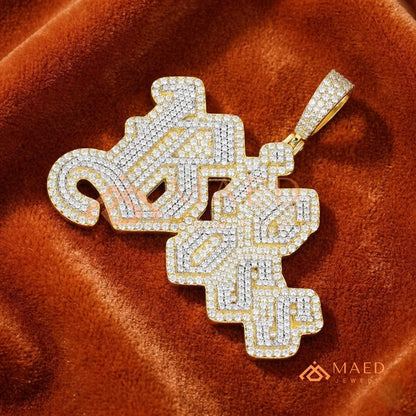 The "Big Boss" Custom Diamond Letter Pendant | Iced-Out Hip Hop Jewelry