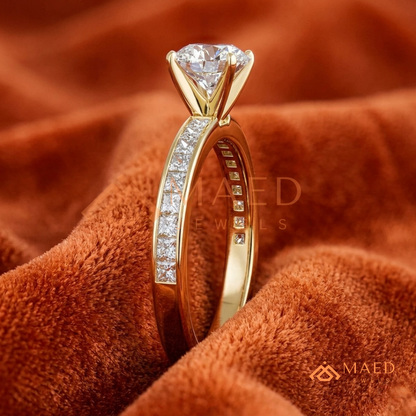 The Minimalist Bezel Solitaire [Gemstone Type] Ring in 14K Yellow Gold, Rose Gold & Silver